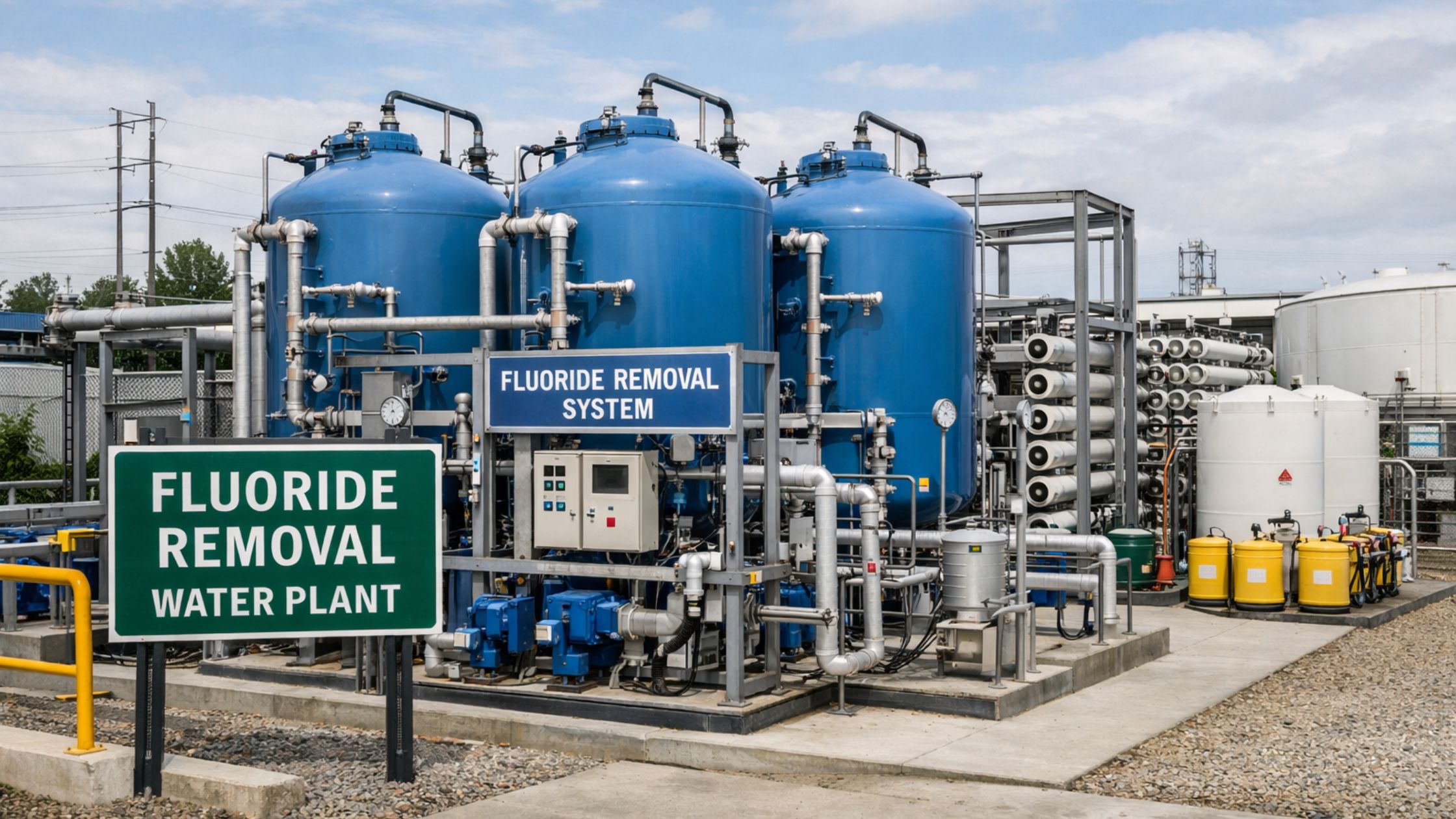 fluoride removal water plant
